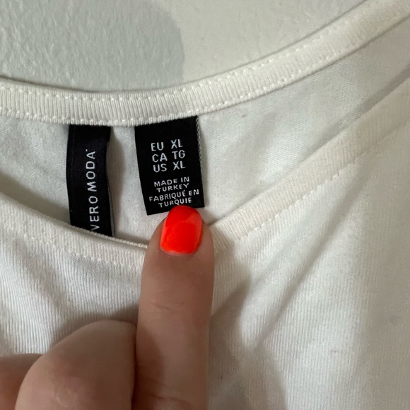 🌼 2/$20 Vero Moda Eyelet Cottagecore Bodysuit XL - Picture 5 of 5